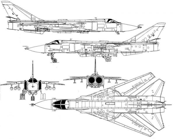 История создания фронтового бомбардировщика Су-24